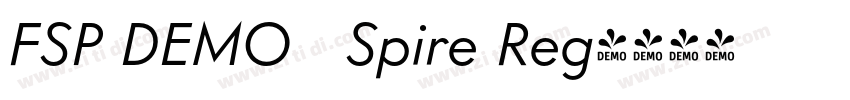 FSP DEMO   Spire Reg字体转换